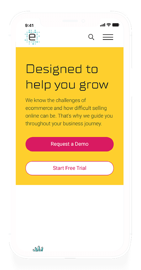 Image showcasing the Features landing page on mobile